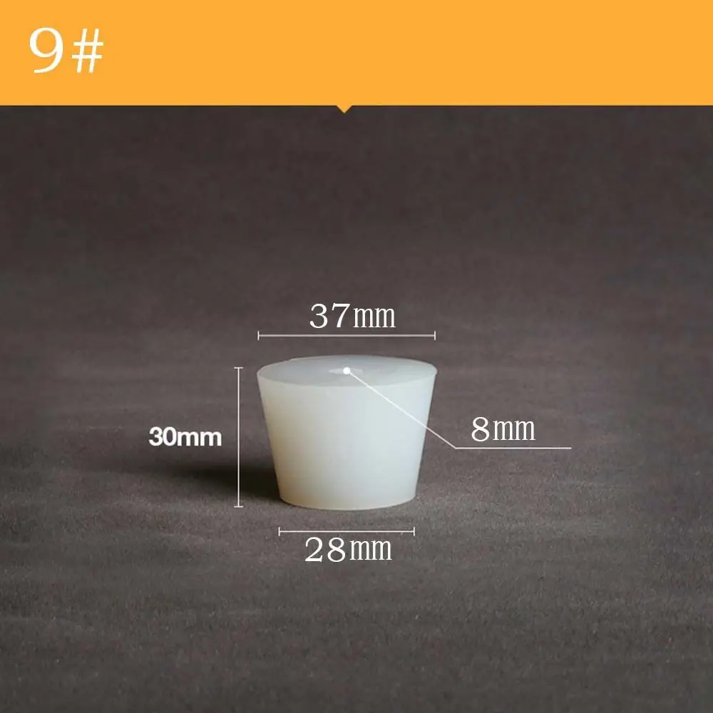 Acid Alkali Resistant Wide Mouth Bottle Water Pipe Conical Fermenter Cover Test Tube Silicone Plug Bottle Stopper
