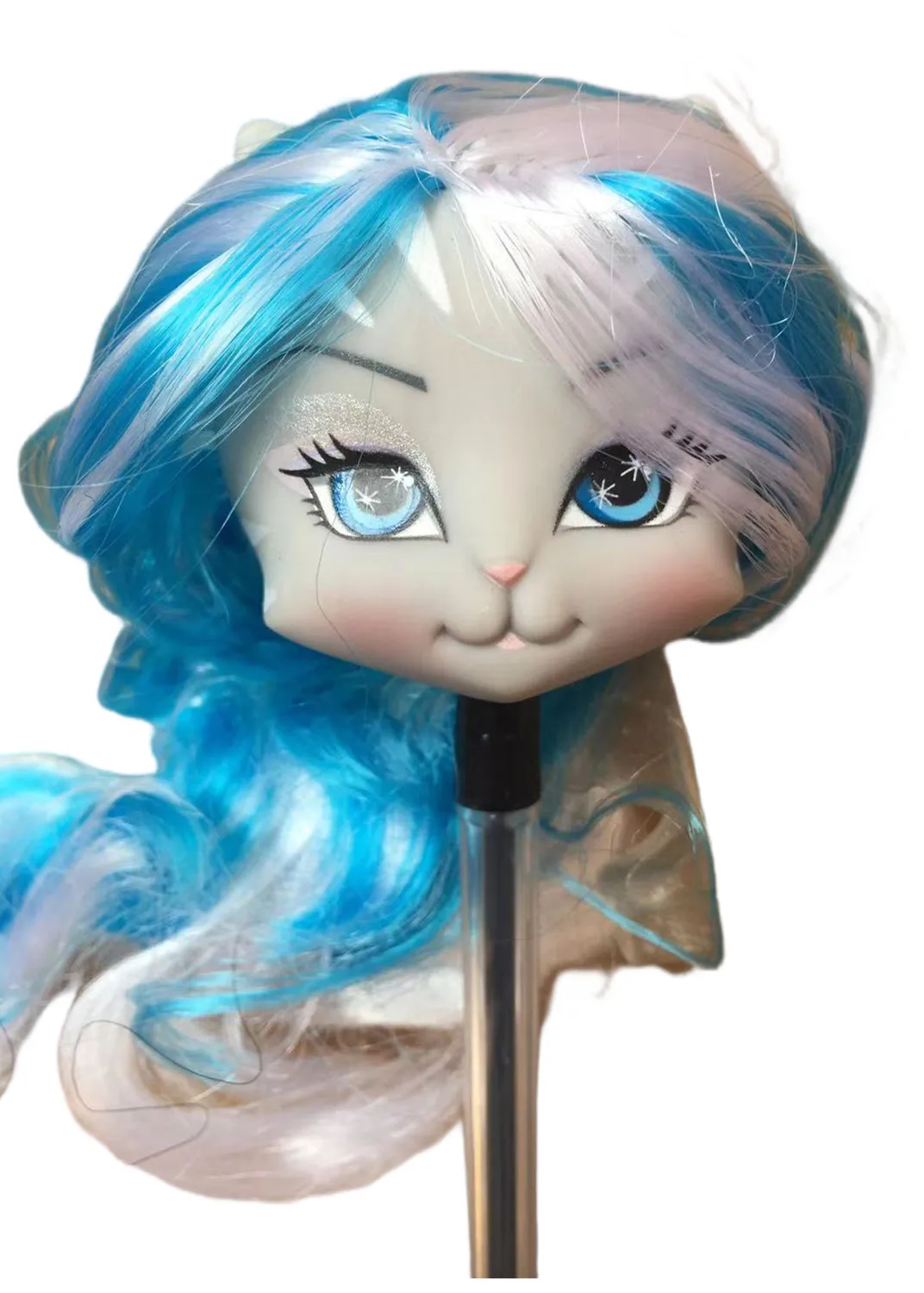Bewegliches Puppenkörperspielzeug mit mehreren Gelenken, 23 cm Puppenspielzeug, passend für viele Köpfe, Weiß, Grün, Braun, Lila, Monstering High Doll Body, Katzenköpfe