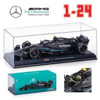 Bburago 1:24 NEW 2023 Mercedes-AMG Team W14 44# Hamilton 63# Russell Formula One Alloy Super Toy Die cast car model