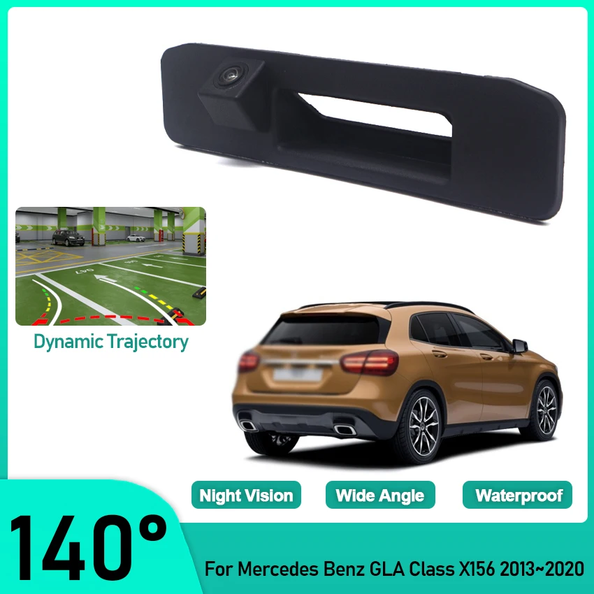 Car Reversing Rear View Camera Trunk Handle Camera HD CCD Waterproof For Mercedes Benz GLA Class X156 2013~2017 2018 2019 2020