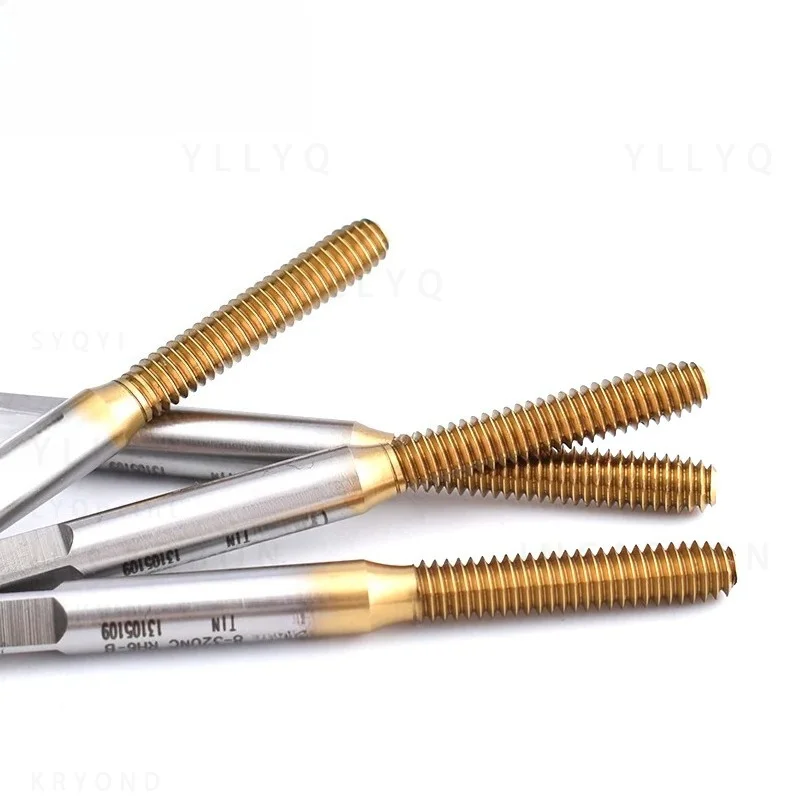 1PCS HSSE With TIN Roll Forming Tap UNC/UNF/UNS 00-90 0-90~12-24 3/16 1/4 5/16 3/8 7/16 1/2 9/16 5/8 Screw Thread Taps