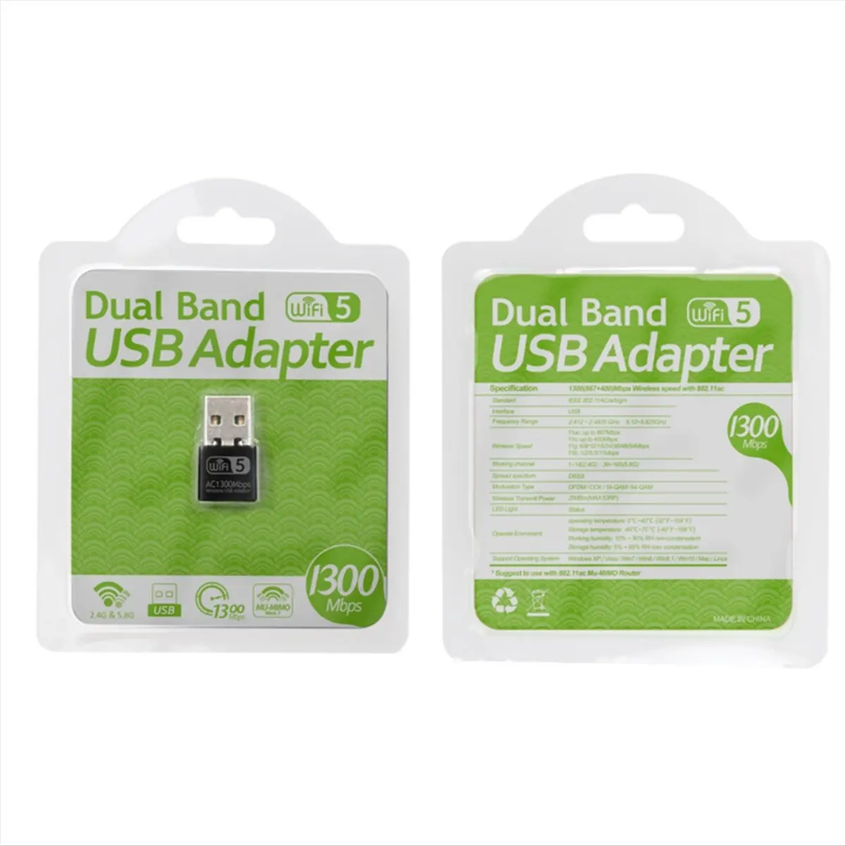 A85P USB Wifi Adapter Network Dual Band 2.4G/5Ghz Ethernet WIFI Lan Adapter Dongle Network Card Wireless Wi-Fi Receiver