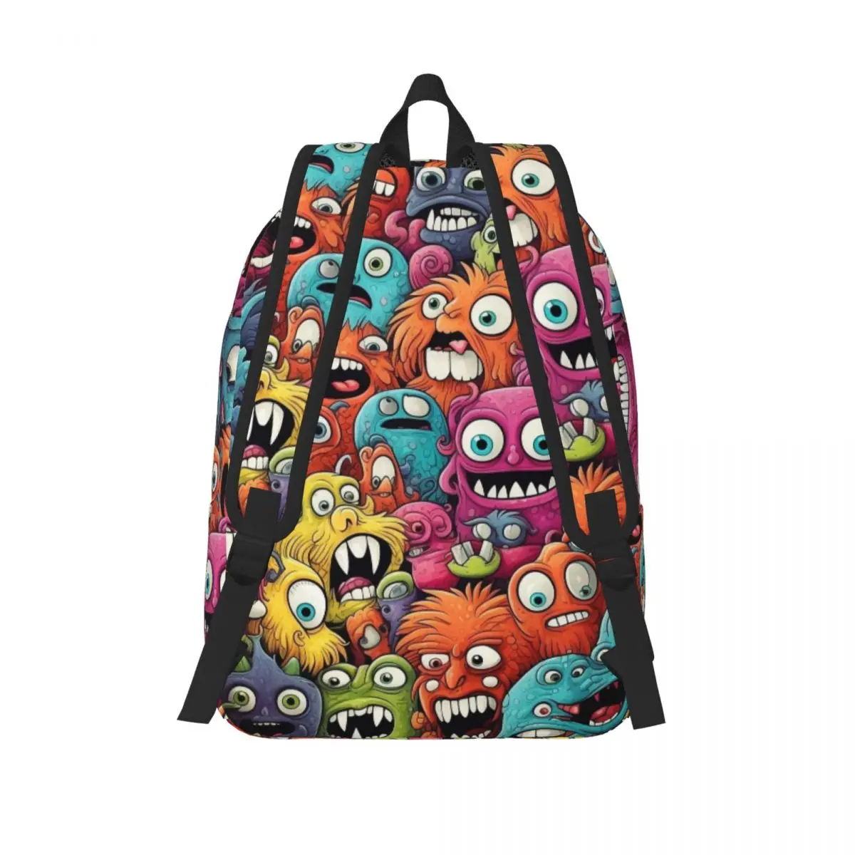 Halloween Monster Cartoon Backpack for Boy Girl Teenage Student School Bookbag Daypack Primary Bag Gift