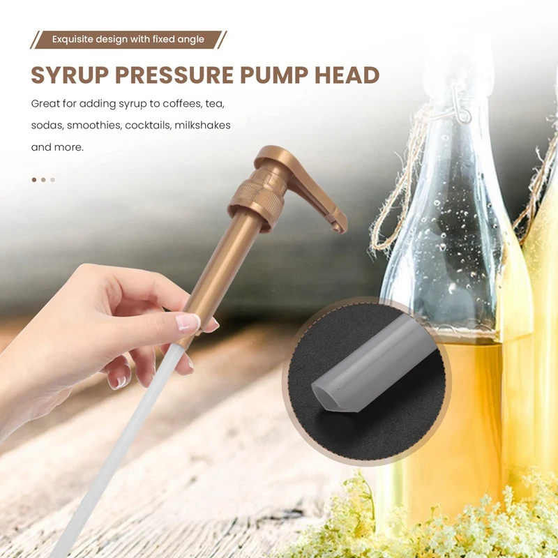 القهوة الحليب الشاي موزع شراب مضخة ، السائل الأسود لشراب توراني ، زجاجة عصير ، 2 قطعة