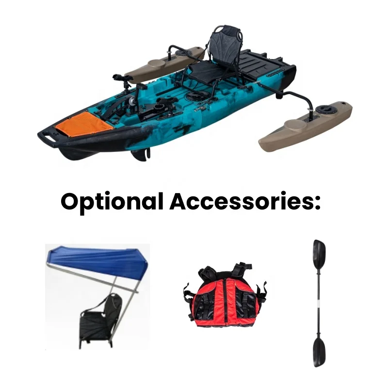 

2025 NEW Modular Kayak 9.5ft Pedal Drive Fishing Kayak,Super Lightweight,Foot Pedal Paddle Motorized Plastic Kajak Ldpe /hdpe