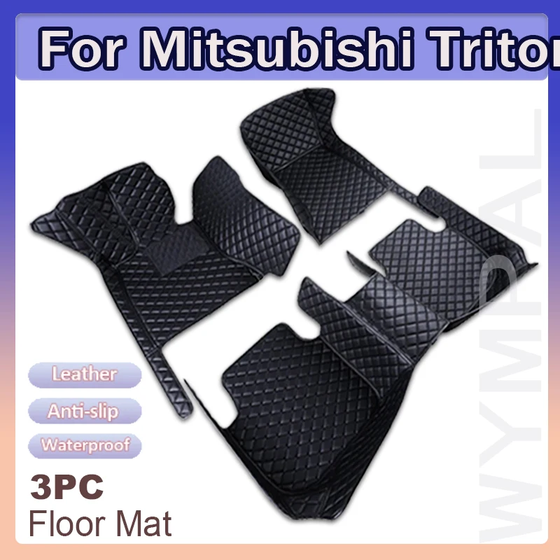 

Car Mats For Mitsubishi Triton L200 Sportero Hunter Strakar KA 2005~2014 Waterproof Floor Mat Car Accessories Interior