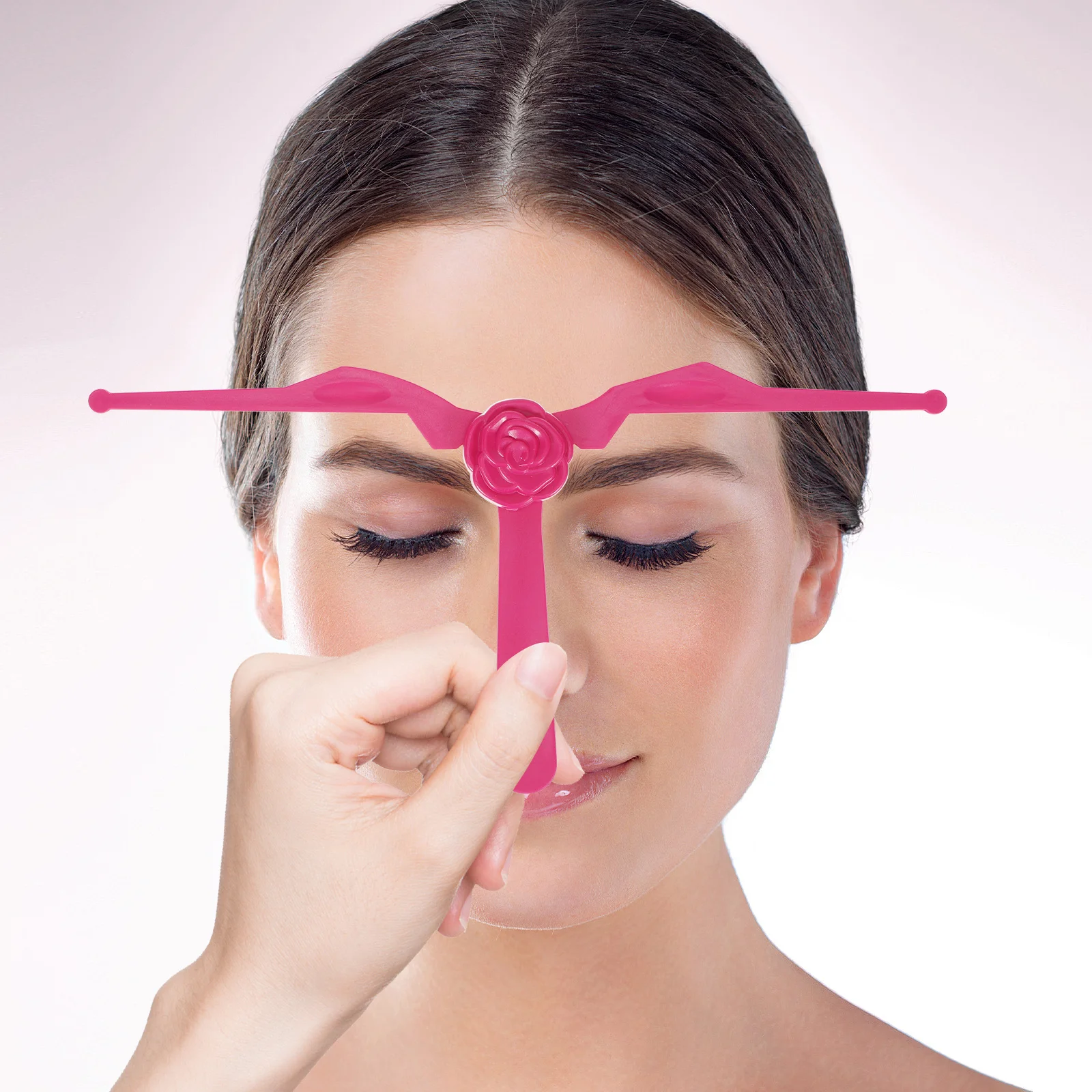 1 pz righello per modellare le sopracciglia regolabile palmare sopracciglio stencil guida al disegno riutilizzabile strumento di trucco fai da te per naturale più spesso