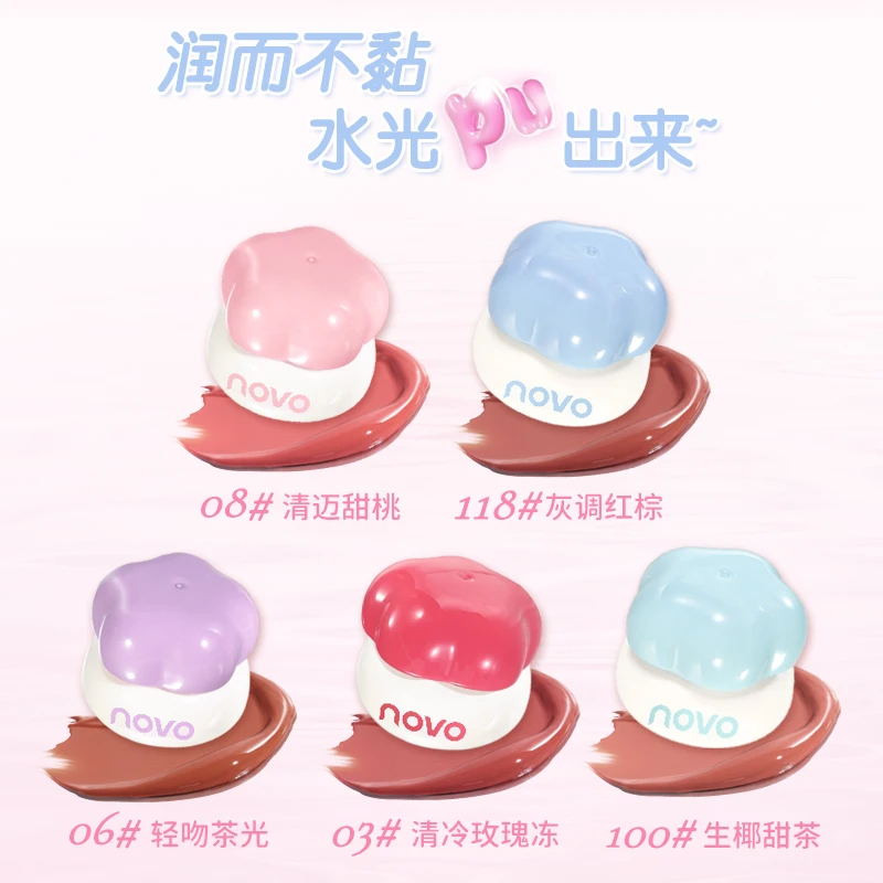 Rouge à lèvres brillant et soyeux, pompe à brillant à lèvres solide, hydratant, finition brillante, confortable, Ultra transparent, tasse antiadhésive, baume à lèvres