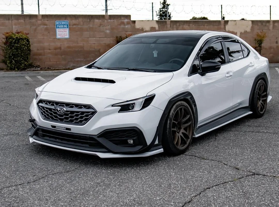 For 2022 Subaru WRX S4 Carbon Fiber Sti-P style Aero Front Lip Diffuser Side Skirts Spoiler Body Kitscustom