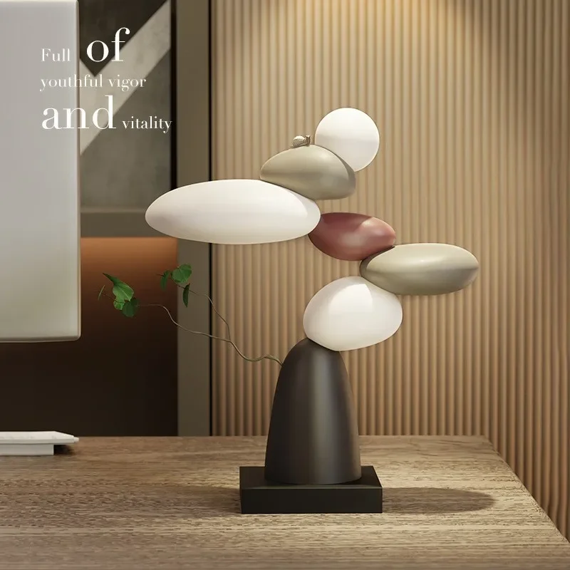 Art Living Room TV Cabinet Next To The Floor Large Ornaments Light Luxury When It Comes To High-level Art Entrance Table