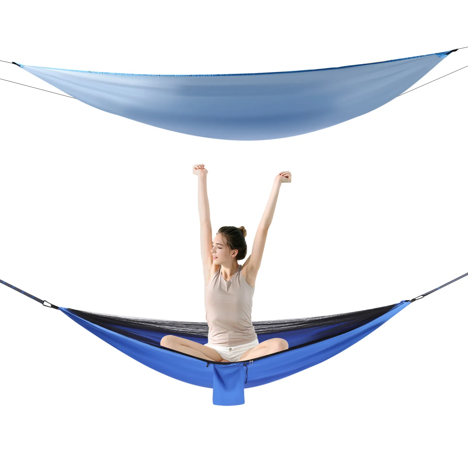 Camping Hammock, Hammocks with Mosquito Net Tent and Rain Fly Tarp, Hammock for Backpacking and Travel