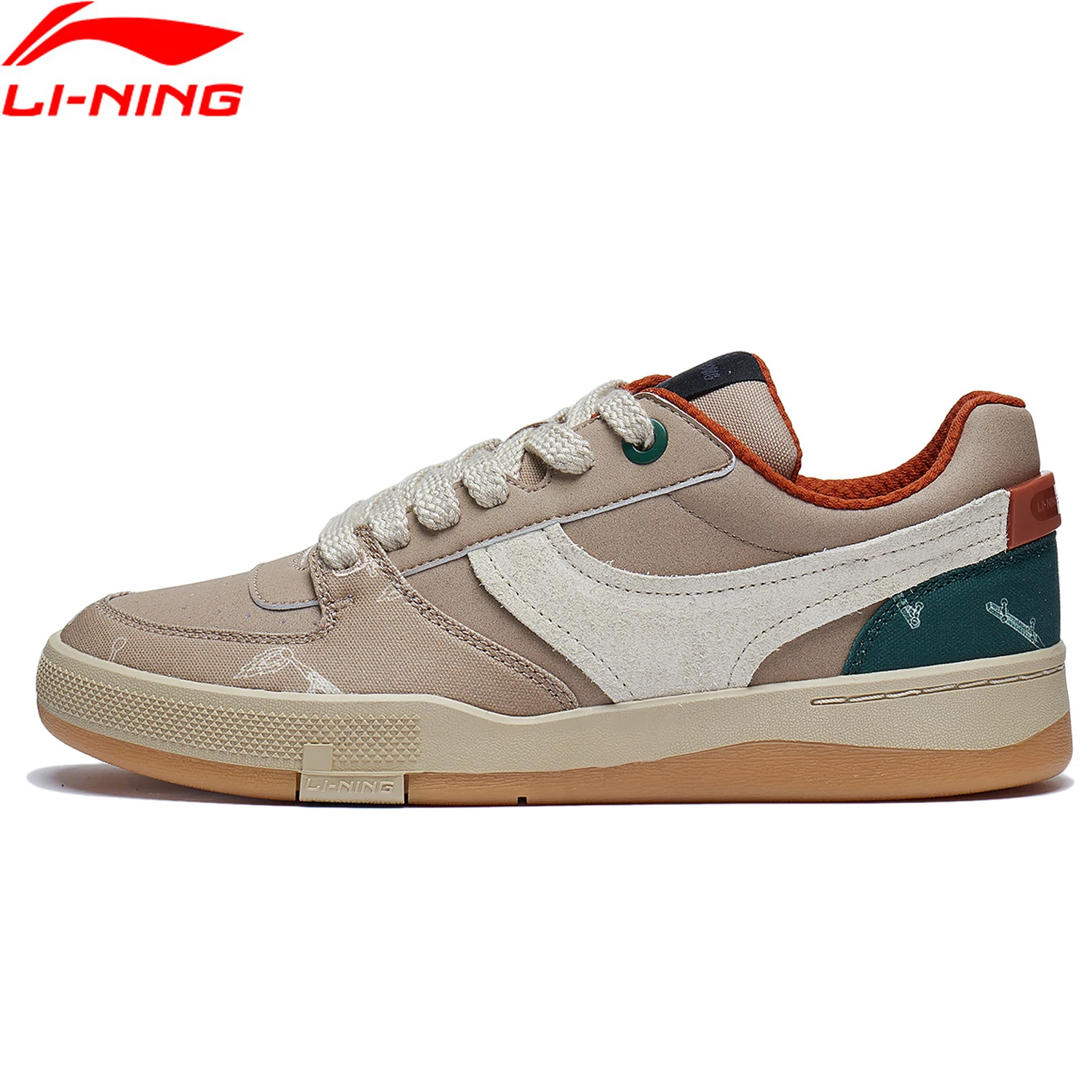 Li-Ning Men GLORY 92S Professional Skateboard Shoes DUAL CUSHION Street Style Sport Shoes Wearable Culture Sneakers AEPT003