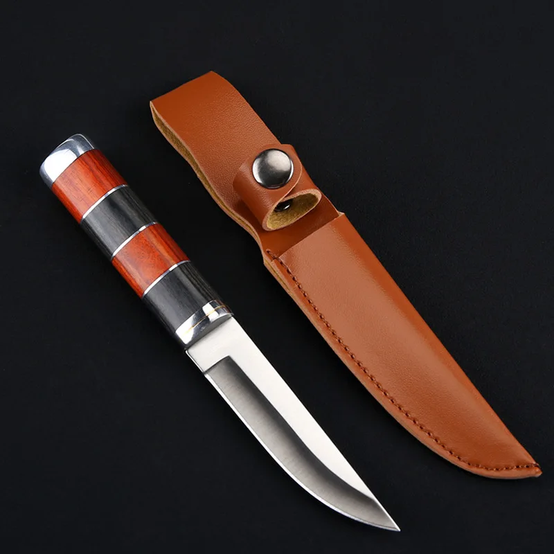 

Handmade pocket knife stainless steel barbecue kitchen outdoor portable knife utility survival fixed blade knife