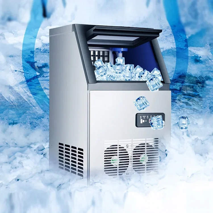 2026 Hot Sale Commercial Ice Machine for Shops and Bars - Large Capacity, Compact, Fully Automatic Square Ice Block 6