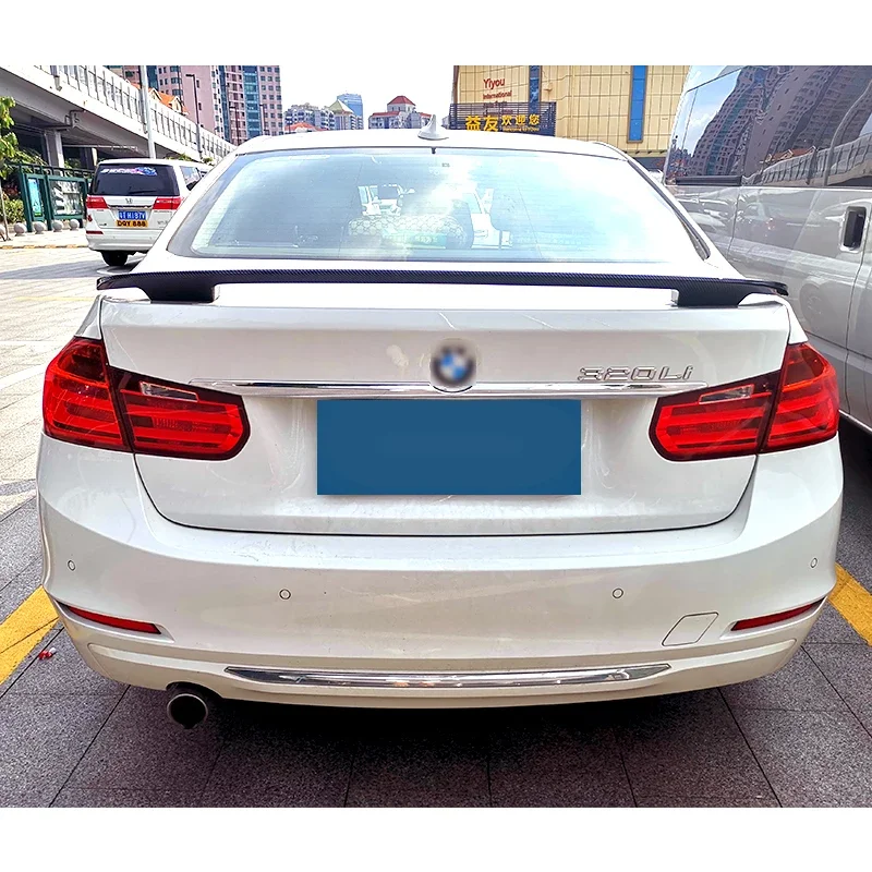 Trunk Spoiler For BMW F30 3 Series Sedan Universal Type MT Carbon Surface Car Refit Accessories Rear Wing