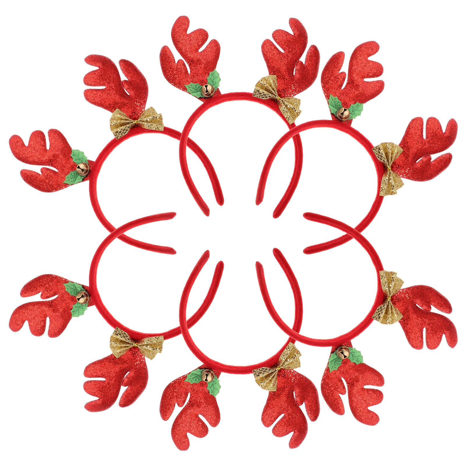 6 قطعة زر الرأس قرن الوعل عقال الطفل عيد الميلاد عصابات لزينة آذان الرنة الغزلان #2