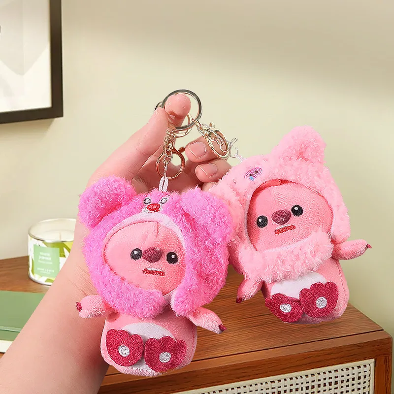 コスチューム リトルビーバー ぬいぐるみ ヘッドギア - ルビーキーホルダー バックパックアクセサリー ペンダント ドールフィギュアに変身