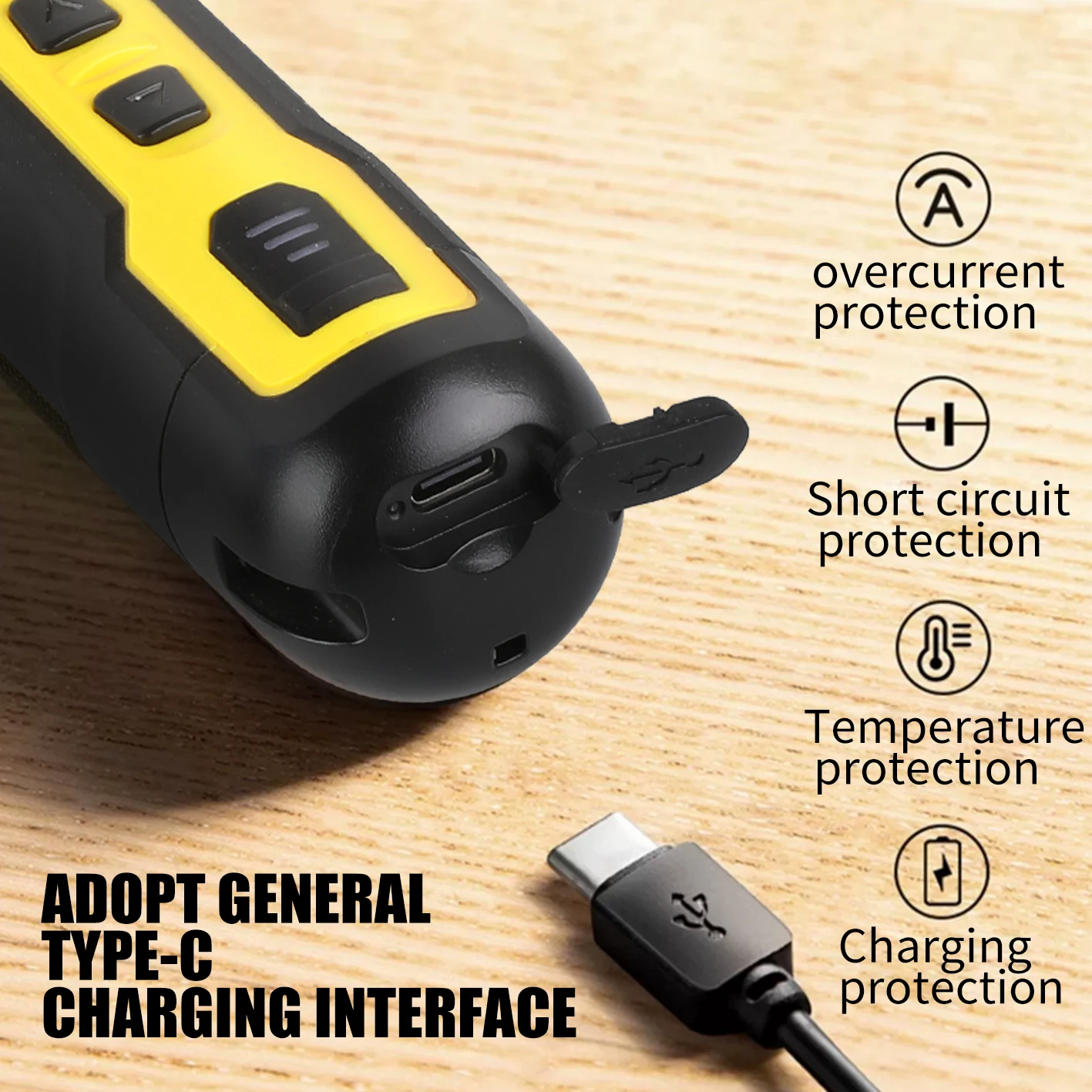 LYUWO USB Mini 6speed Adjustable Screwdriver Charging1300mah Electric Drill Multifunctional Disassembly and Repair Electric Tool