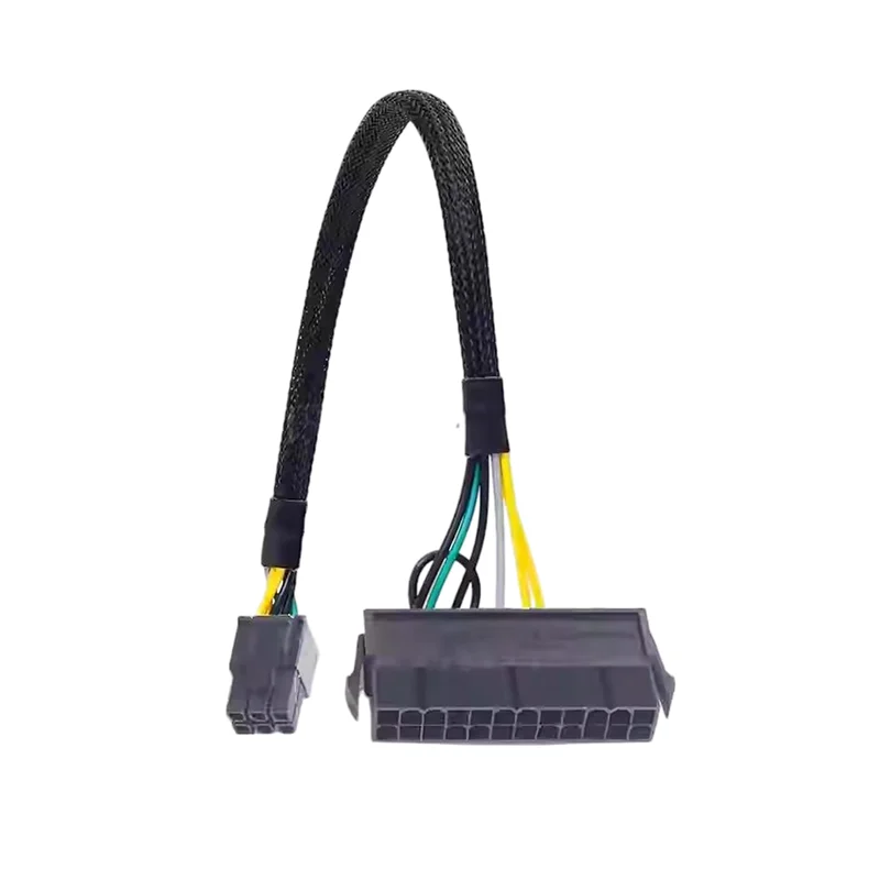 For Dell 3650 3040 7040 Motherboard Power Cable Splitter 18AWG 24 Pin to 6 Pin Convert Cord ATX Motherboard Power Supply Adapter