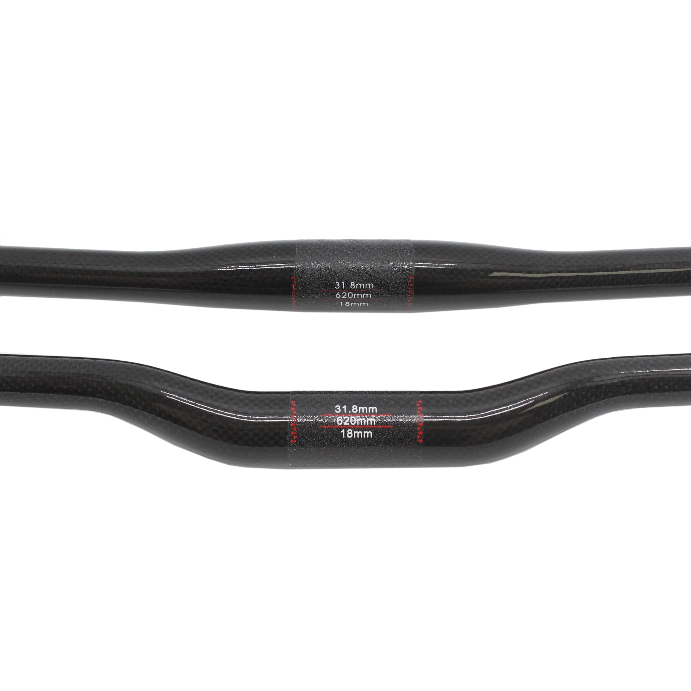 New Mountain bike 3K full carbon handlebar rise swallow shaped carbon bicycle handlebar MTB bike parts 31.8*600-760mm