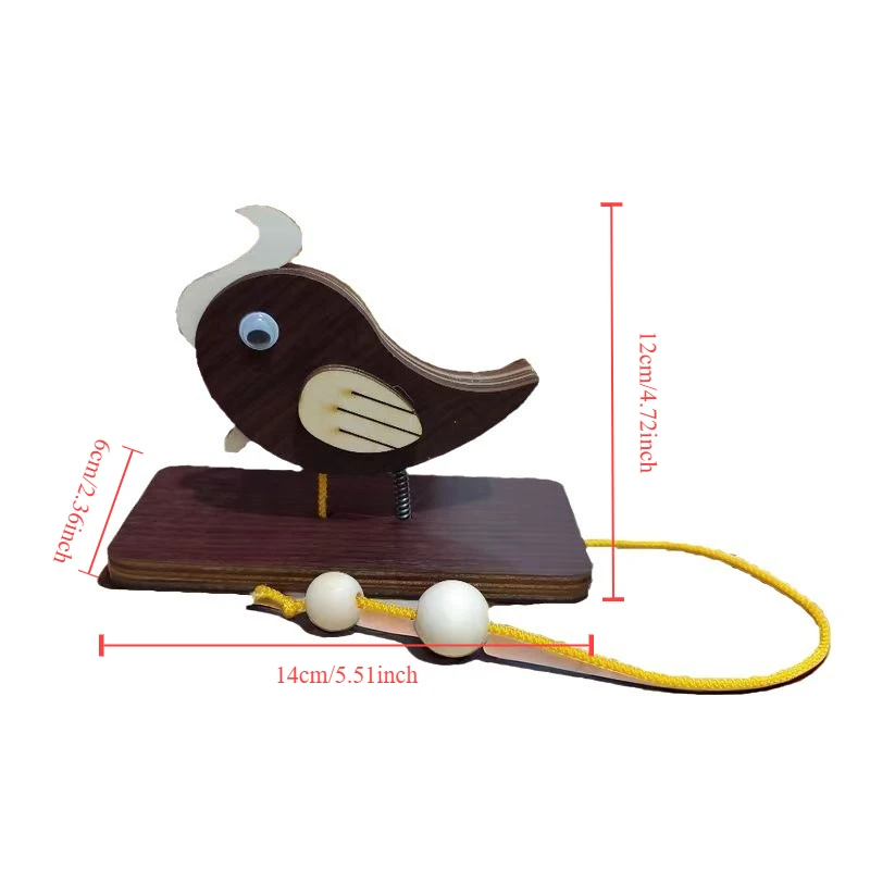 Wooden Woodpecker Doorbell Entrance Wireless Door Bell Woodpecker Shaped Doorbell Door Bell Decor Home Decoration Room Decor