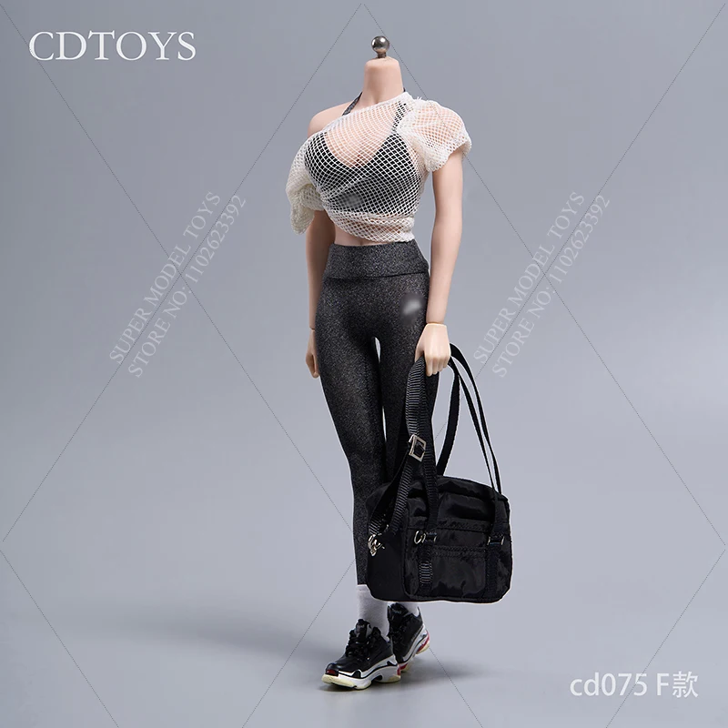 CDTOYS CD075 여성 군인 의류, 하이 스트레치 슬림 요가 운동복 세트, 12 인치 액션 피규어 모델 인형, 1/6 체중계