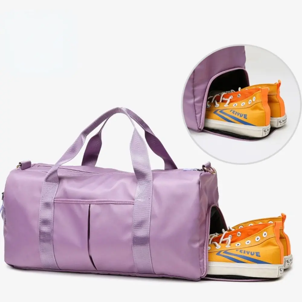 Bolso de hombro para ropa de zapatos, bolsa de viaje de mano seca y húmeda con separación de gran capacidad, bolsa deportiva cruzada, bolsa de almacenamiento para Yoga y gimnasio