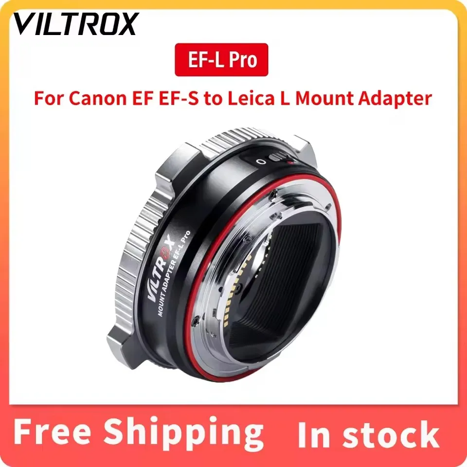 VILTROX EF-L Pro Lens Mount Adapter IS Anti shake Auto Focus for Canon EF EF-S Lens to Leica SL2 Panasonic S1 S1R S1H S5 Camera