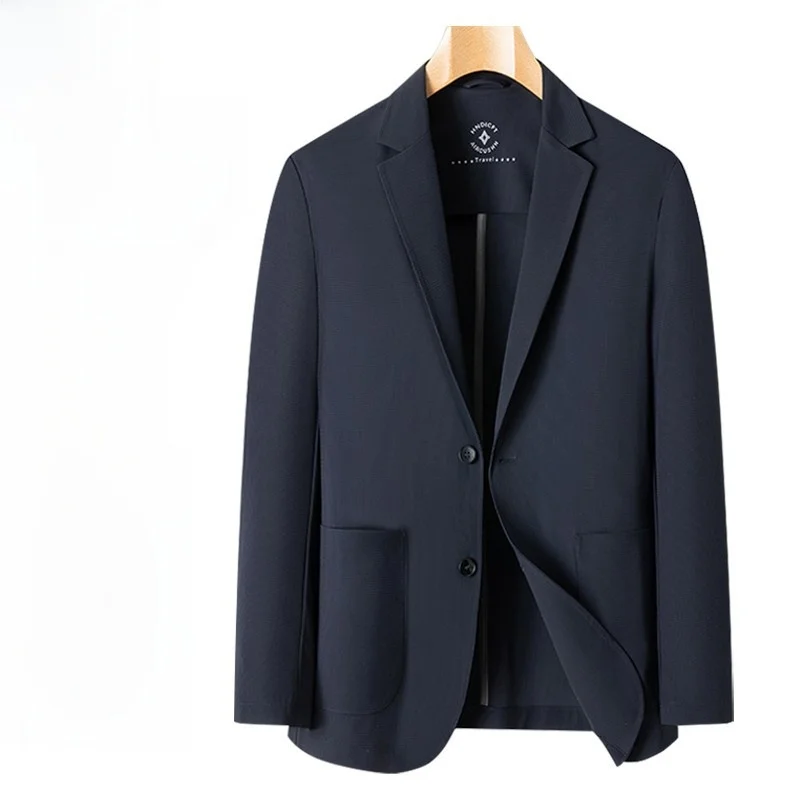 

Защита от солнца, дышащий мужской тонкий костюм из ледяного шелка, джет, эластичный Sl Busin, повседневный модный городской костюм Long Sve