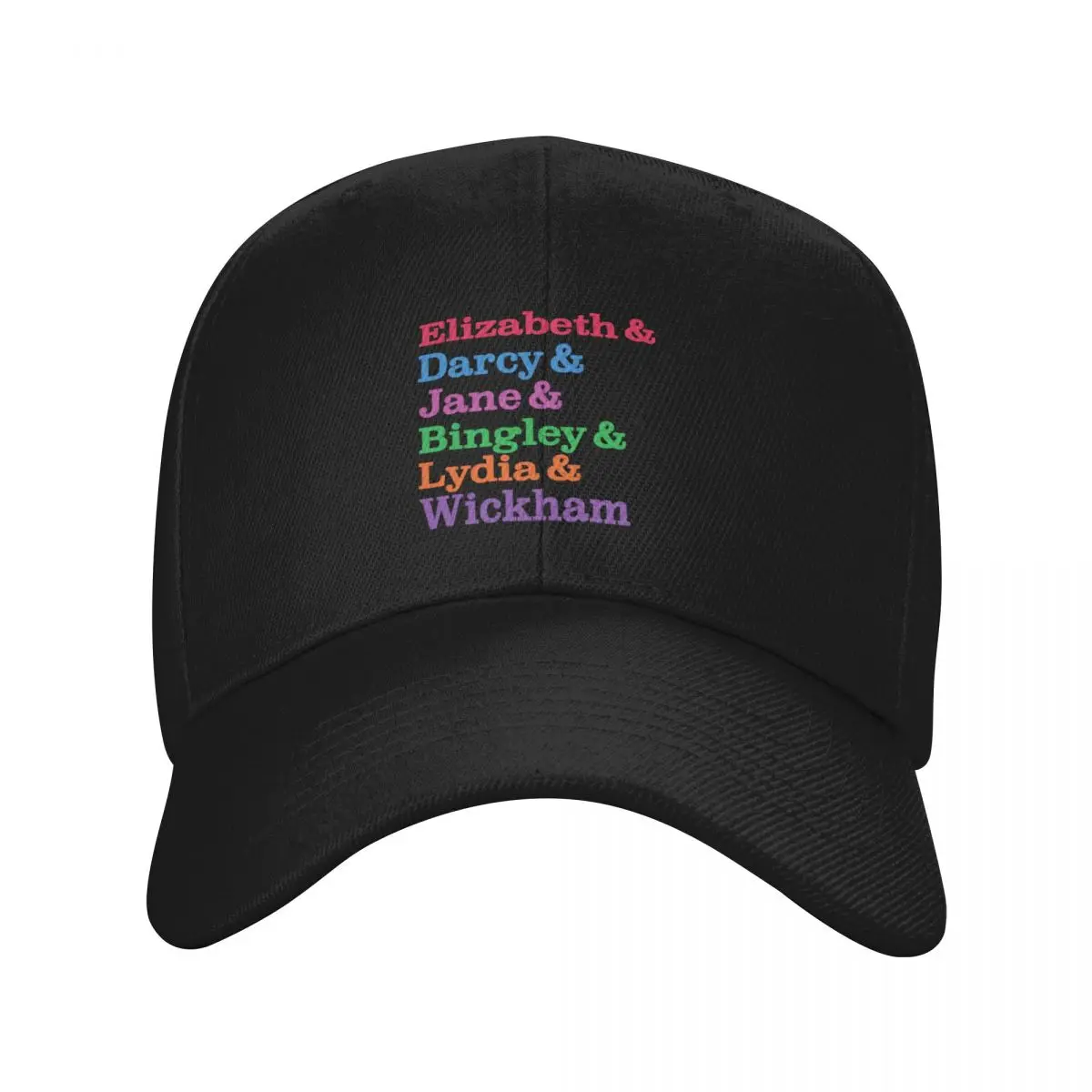 Elizabeth & Darcy & Jane & Bingley Lydia Wickham, Jane Austen, Pride Prejudice Baseball Cap