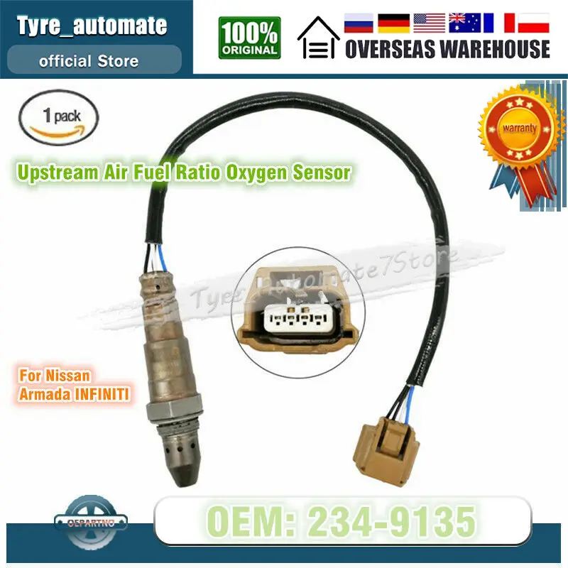 

234-9135 Upstream Air Fuel Ratio Oxygen Sensor For Nissan Armada INFINITI 211500-7630 211500-7520 22693-1JA0A