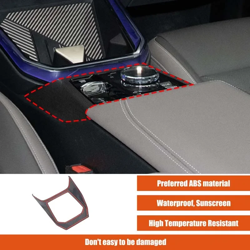 

ABS material carbon fiber pattern Central control gear panel frame For BMW X3 G45 2025 car Interior Accessories