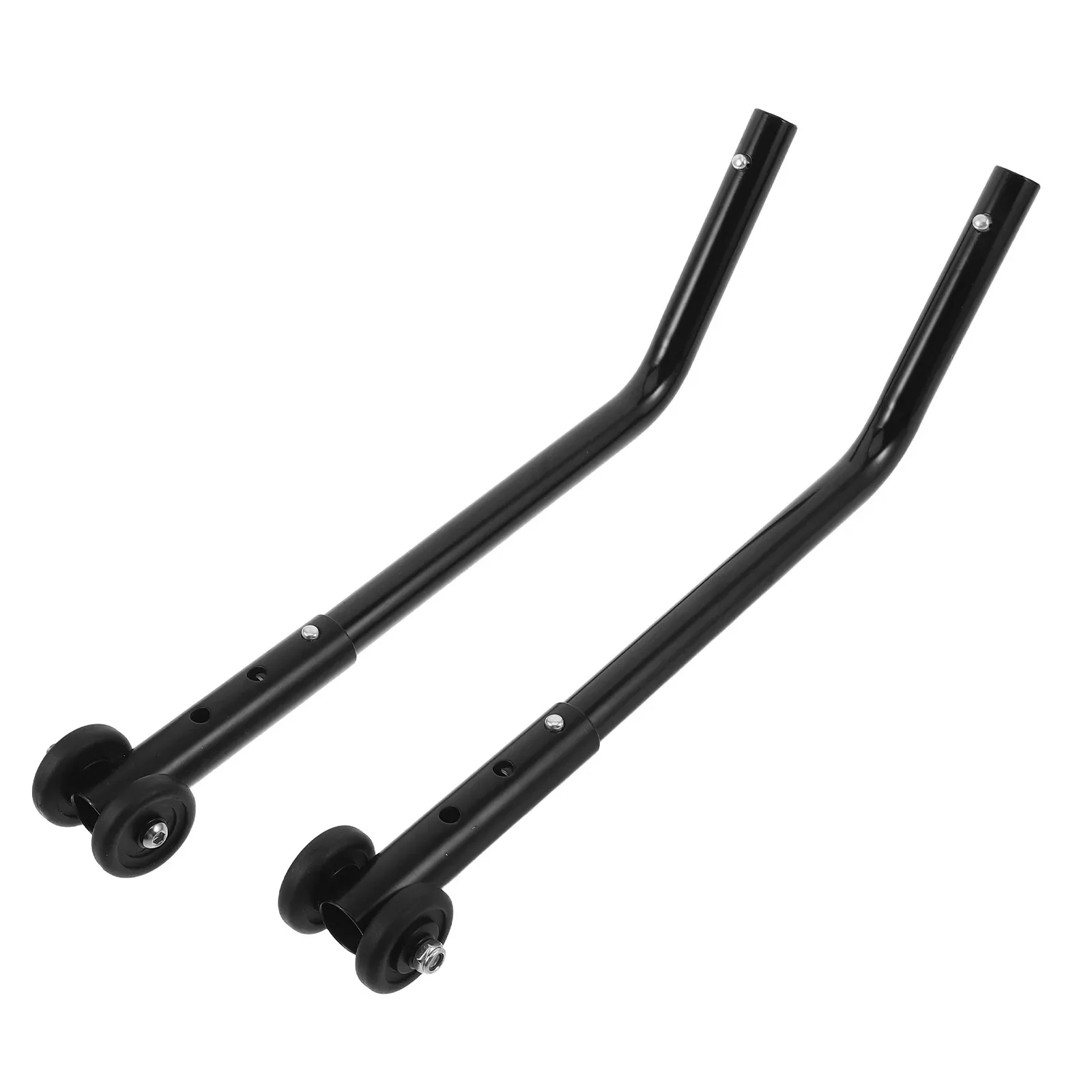 1Pair Aluminum Alloy Wheelchair Anti Tip Wheels Universal Rear Caster Stability Enhancement for Elderly Mobility Aid Safety