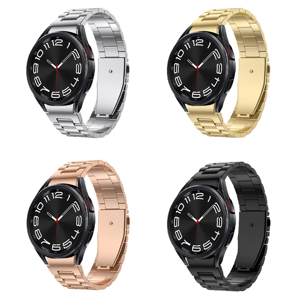 حزام معدني لساعة سامسونج جالاكسي ، ساعة رسمية 6 ، 4 كلاسيك ، سوار ستانلس ستيل ، لا فجوات ، 45 مللي متر ، 46 مللي متر ، 43 مللي متر ، Watch5 Pro ، 45 مللي متر ، 40 مللي متر ، 44 مللي متر ، لا توجد فجوات