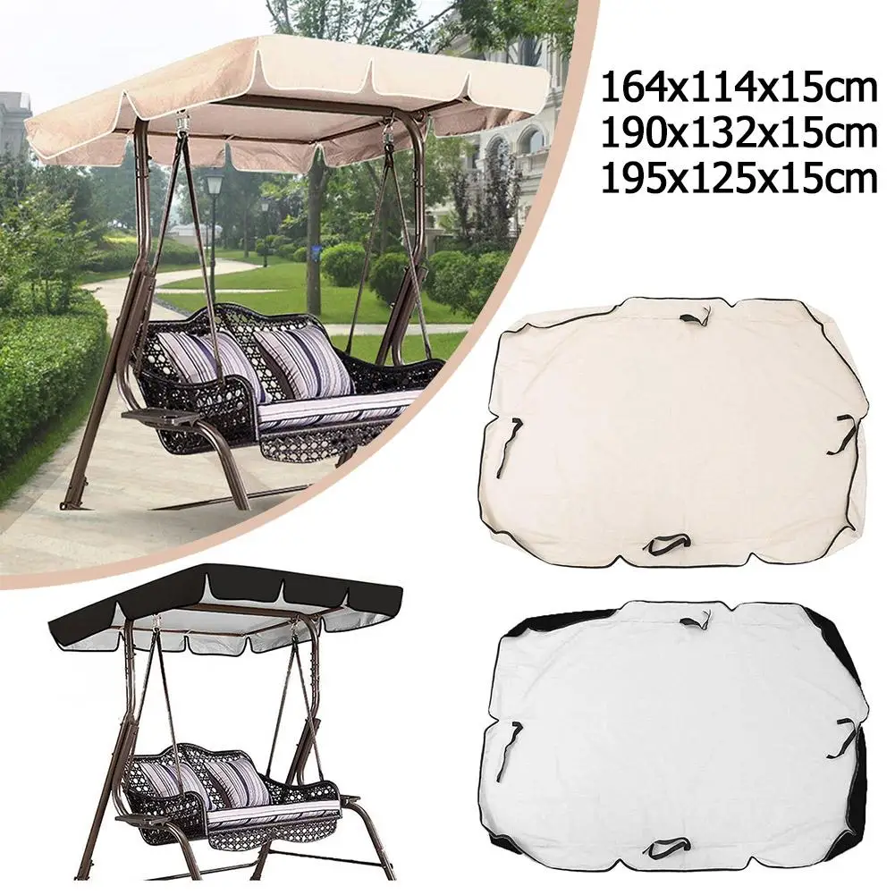 Outdoor Swing Cover Wind Resistant Snow Roof Waterproof Balcony Garden Dustproof Sunshade Canopy Patio Swing Cov N9g7