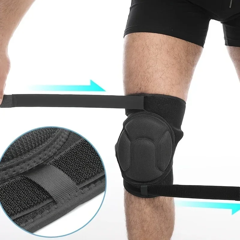 Anti-collision Non-slip Sponge Knee Pad Knee Protector With High Elastic Fabric For Vollyball American Football