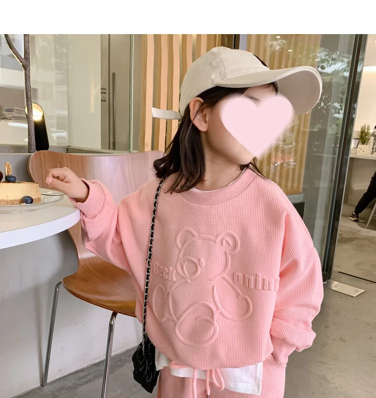 2026 Frühling Kinderkleidung Rundhals-Langarm-Pullover für Jungen und Mädchen Trendige Baby-Mode Kinderbekleidung 2-teilig – Detail 14