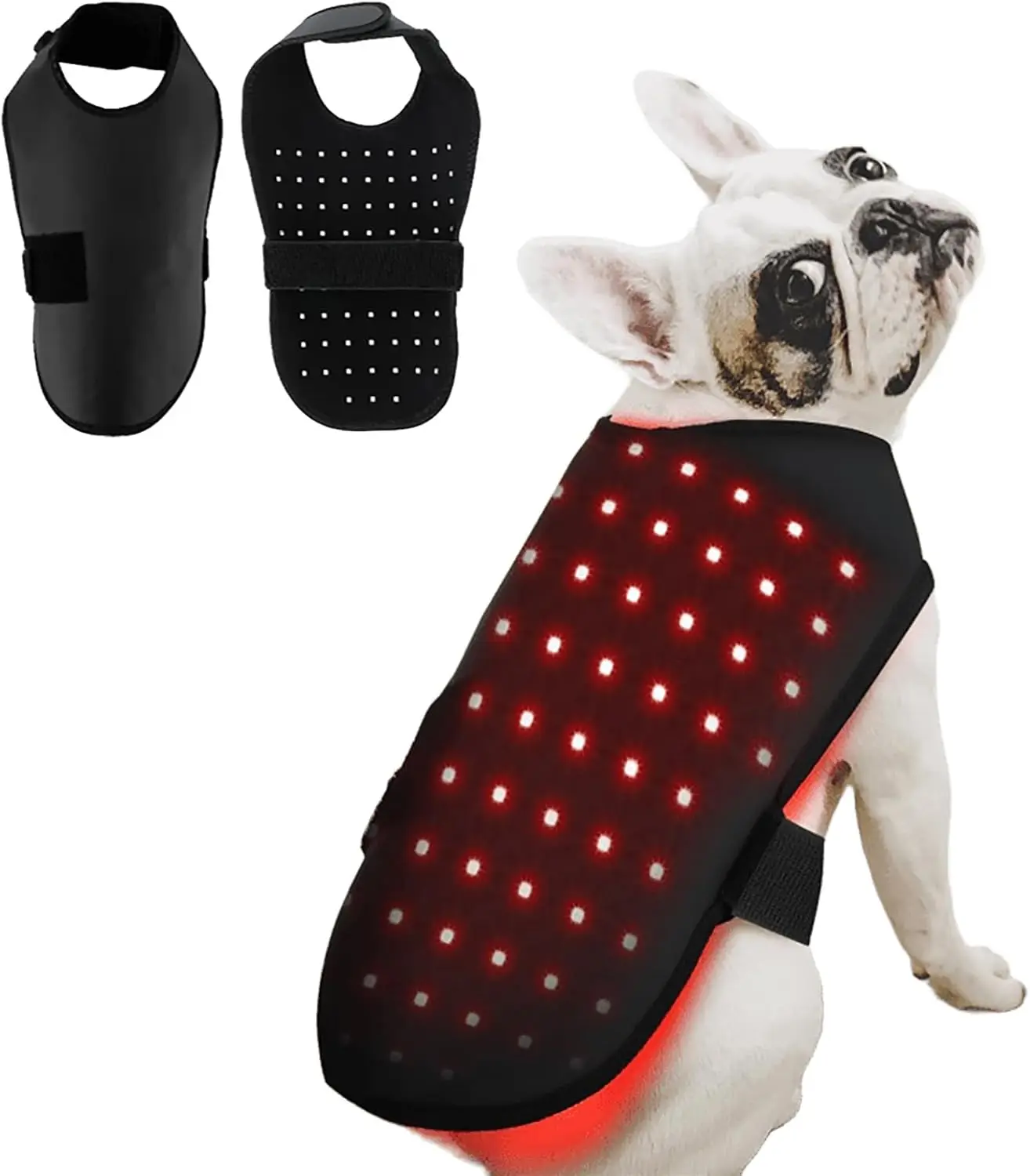 

Red Light Therapy for Pets Back,660&850 nm Wavelength, Portable Wearable Infrared Light Device, for Dog, Cat Relieving Back Pain