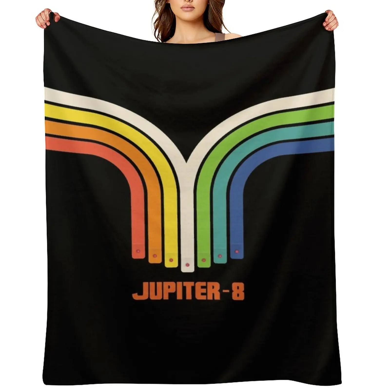 

Roland Jupiter 8 Rainbow Throw Blanket Blankets For Bed Luxury Thicken Custom For Baby Blankets
