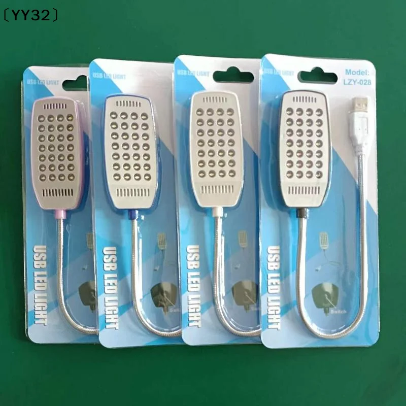 USB Switch LED 28LEDs Light  Flexible Metal Lamp Tube Book Reading Lights For Notebook Furniture Essentials Super Bright〔YY32〕