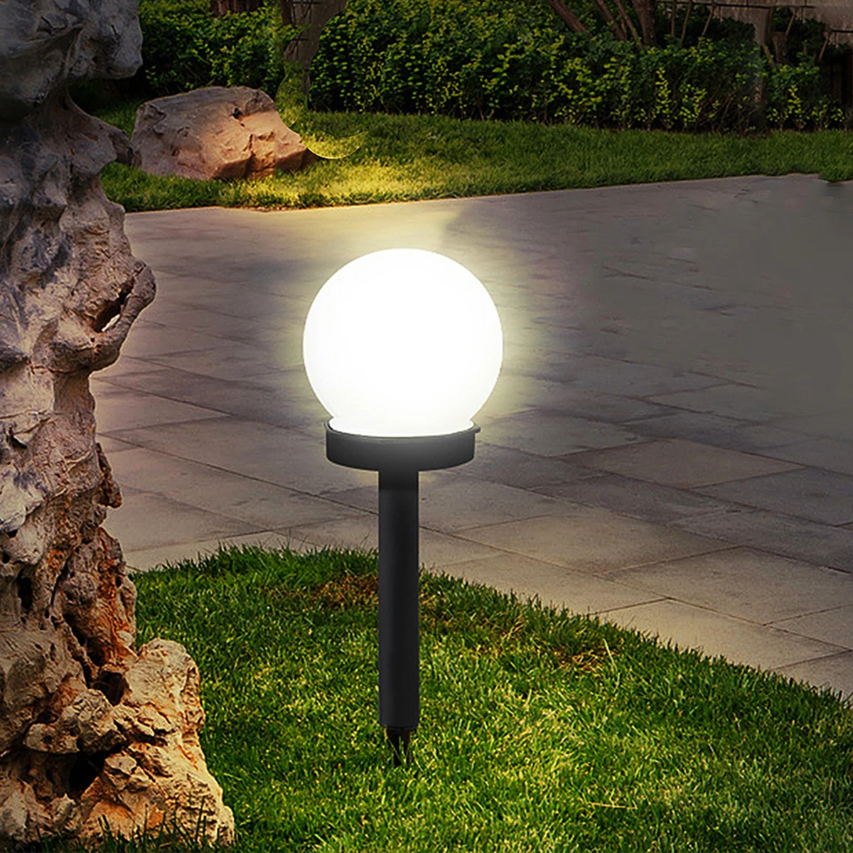 

Solar Garden Light Bulb High Quality Energy Saving Outdoor Lighting Tool Patio Path Yard Lawn Solar Lamp Ground Plug Light Decor
