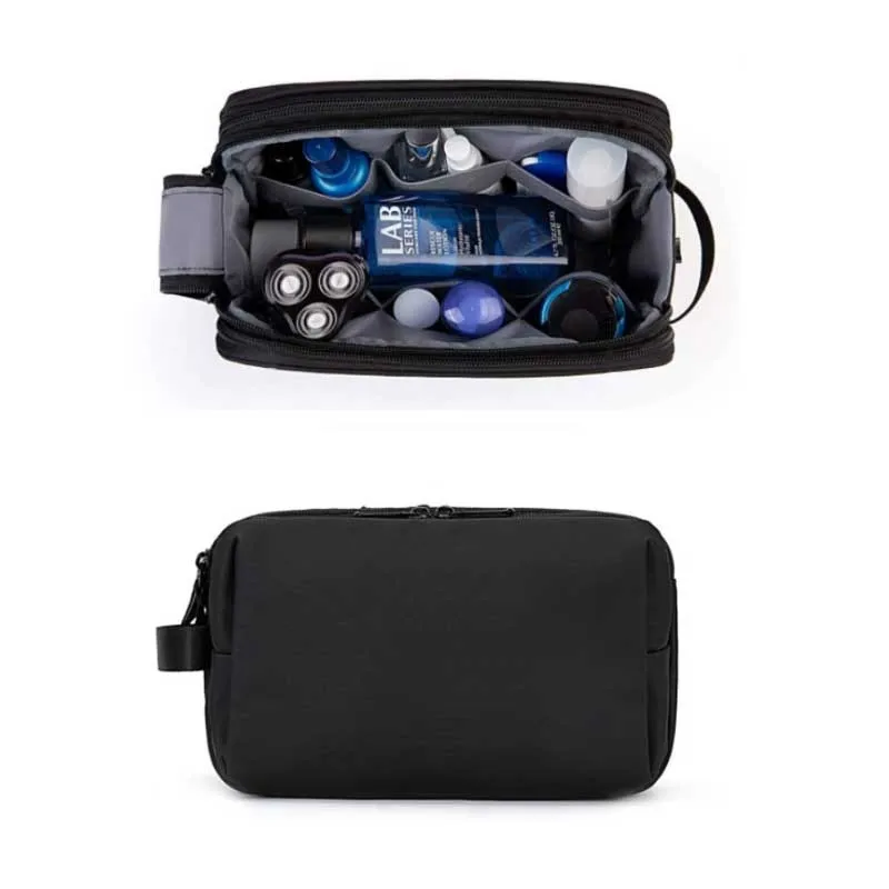 Neceser para hombre, organizador de artículos de tocador de viaje, Kit Dopp, bolsa de afeitar resistente al agua para artículos de tocador, puerta, artículos esenciales para habitación, monedero, 1 ud.