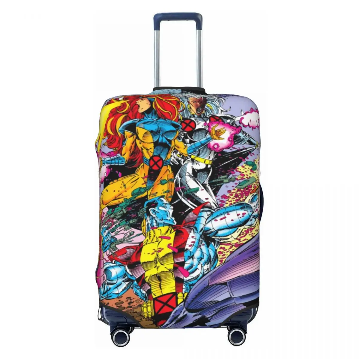 

Custom X-Men Wallpaper Luggage Cover Protector Funny Comics Travel Suitcase Protective Cover for 18-32 Inch