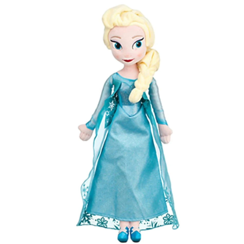 40cm Anime Frozen Plush Princess Anna Kawaii Doll Snow Queen Princess Anna Elsa Soft Stuffed Toys Gifts For Girls Birthday Kids image 2