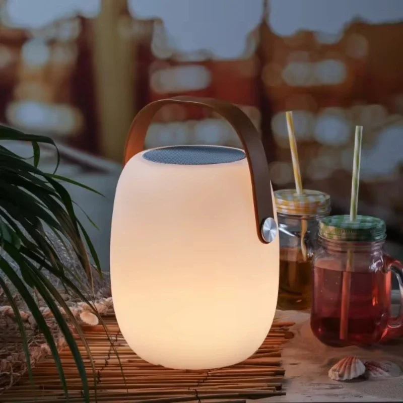 

Modern design intelligent portable music speaker light application controls wireless music light with gift speaker