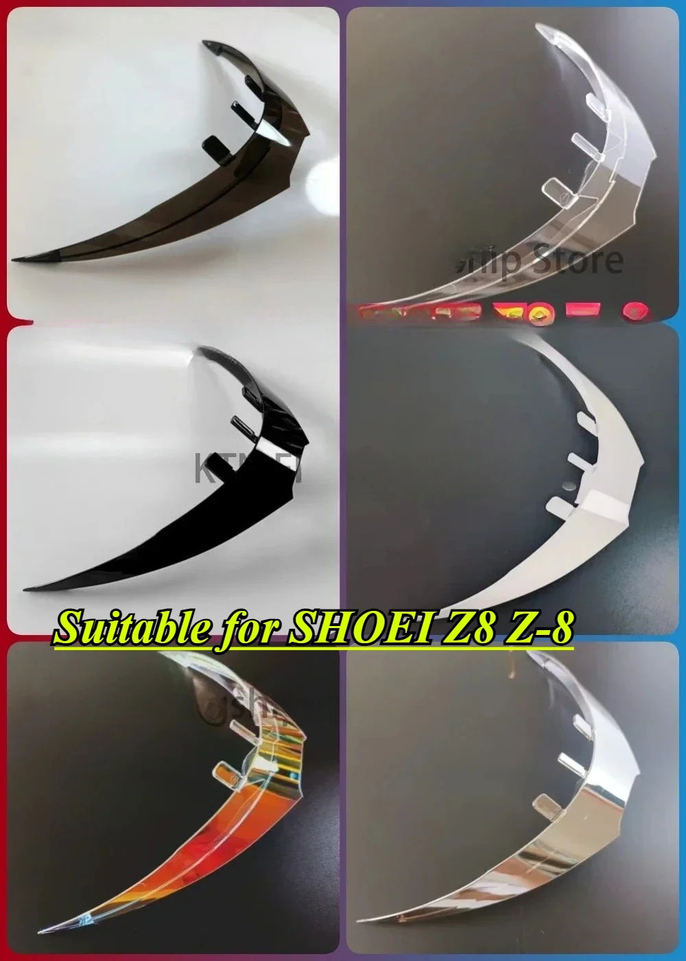 

Suitable for SHOEI Z8 Z-8 motorcycle rear trim helmet spoiler box tail parts and accessories capacete de moto