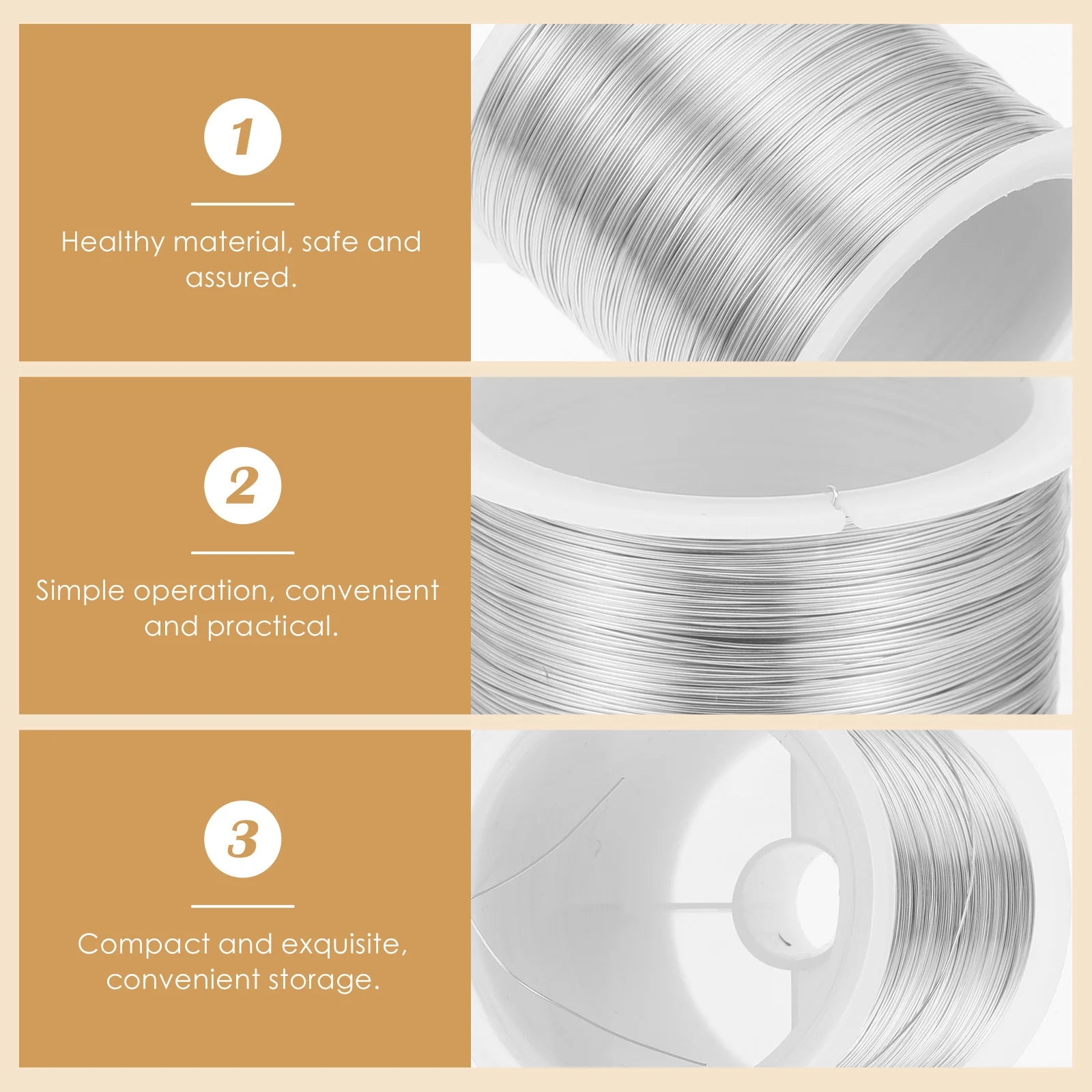 

1 Roll High-Quality Craft Making Wire 20 Gauge DIY Copper Yarns for Jewelry Beading String and Hand-Made Shaping