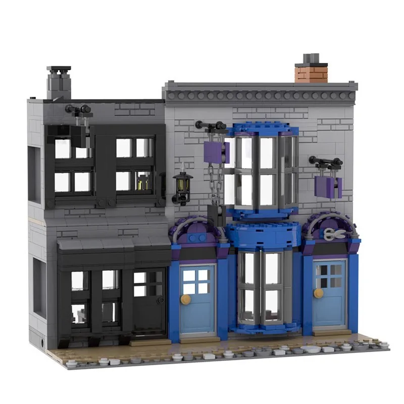 MOC A Variety of Architectural Models Leaky Cauldron Bar Wiseacre's Wizarding Equipment DIY Building Block Children's Toys Gifts