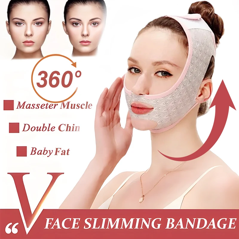 Face Slimming Bandage, Linha V, Bochecha, Chin, Neck Shaper, Cinto de Massagem, Relax Lift Up Mask, Beleza, Face Sculpting Sleep Mask