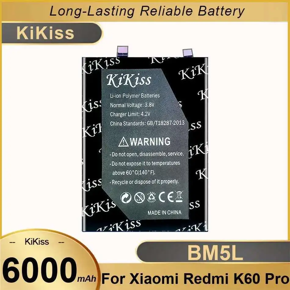 

6000Mah Stable For Xiaomi Redmi K60 Pro BM5L Mobile Phone Battery Reliable Replacement